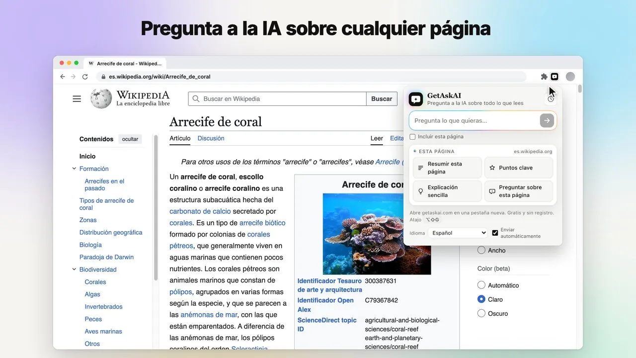 Vídeo de presentación de la extensión GetAskAI