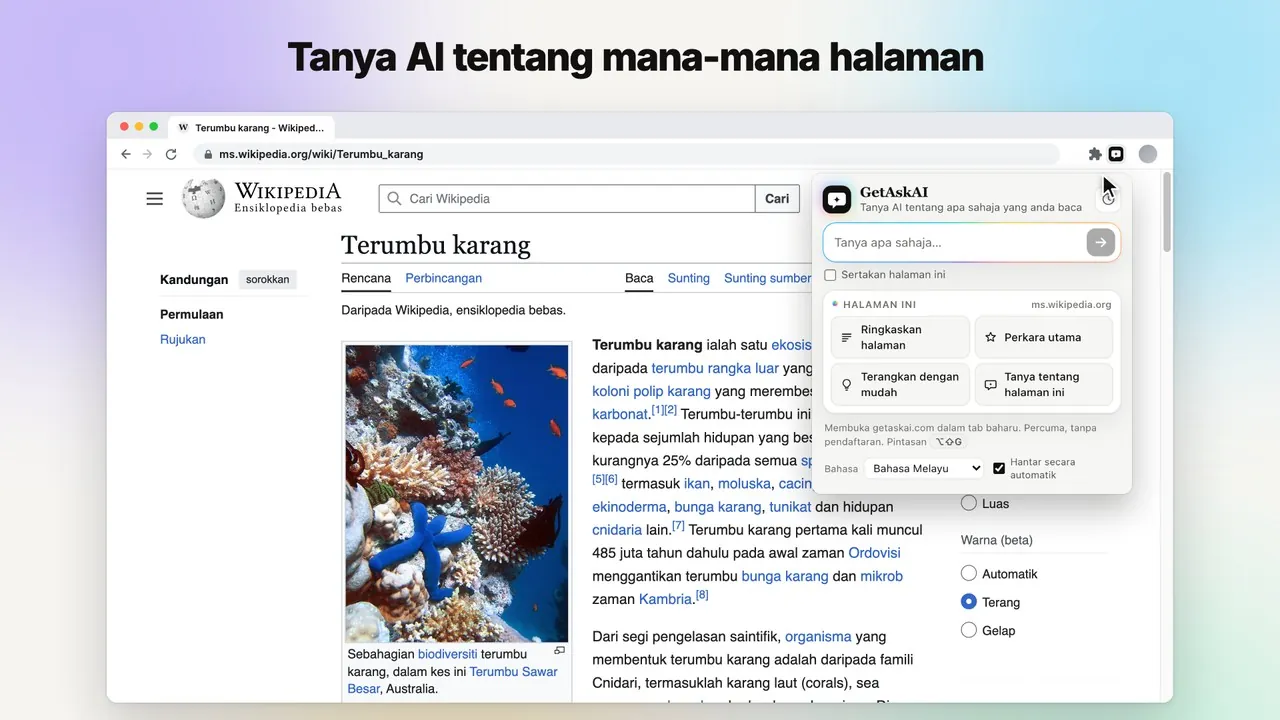 Video pengenalan sambungan GetAskAI